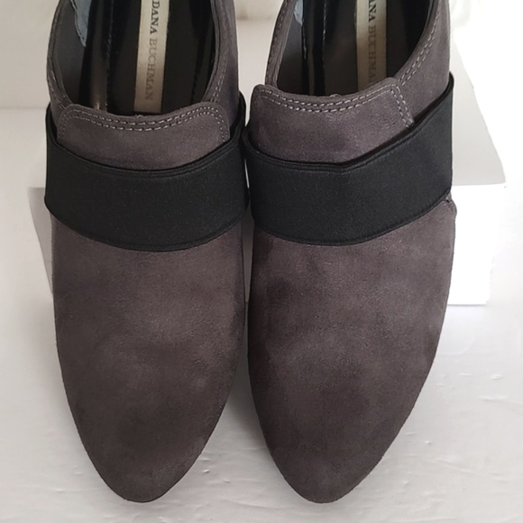 Dana Buchman Womens Grey Suede Ankle Booties Heeled Pumps/Size 7.5 - Picture 5 of 11